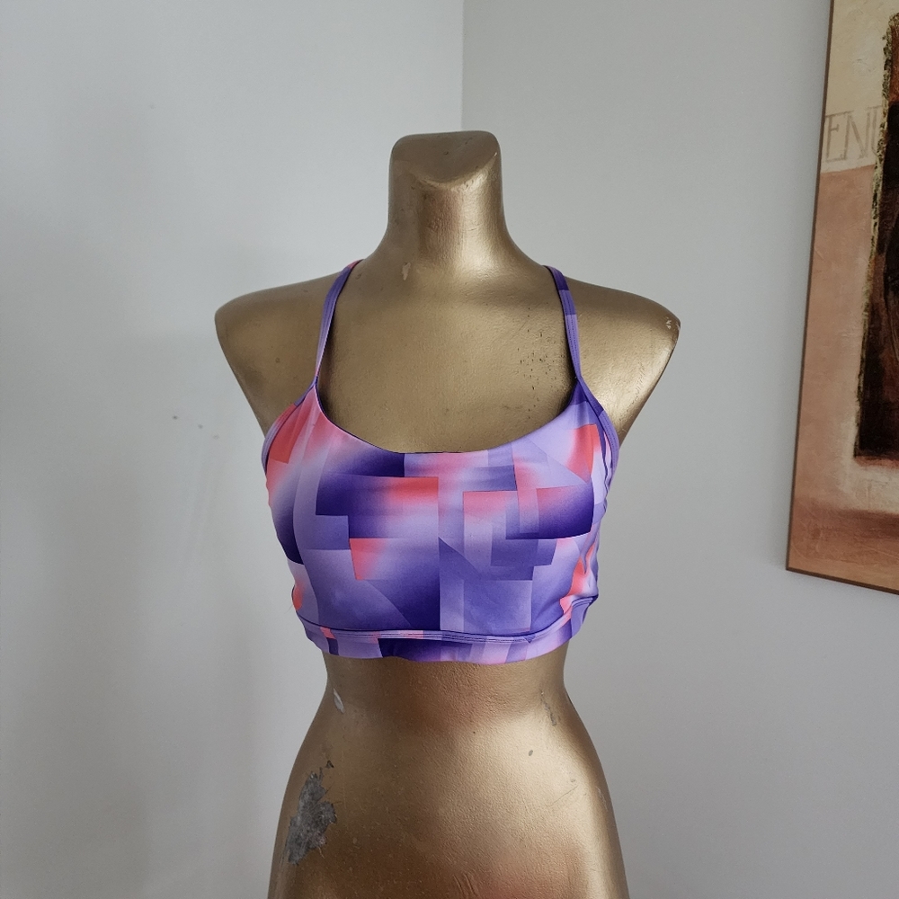 NWOT Marika Tek Colorblock Adjustable Sports Bra Size L